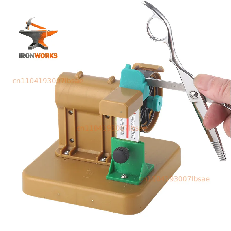 Expert pageant hair flat scissors pet tooth scissors sharpener, scissors machine, hair hand machine
