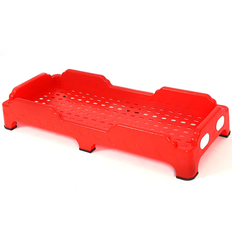 Custom Plastic Kids Bed Stackable Toddler Cot, Kindergarten Daycare Furniture, Wholesale Children's Bunk Bed Factory Direct