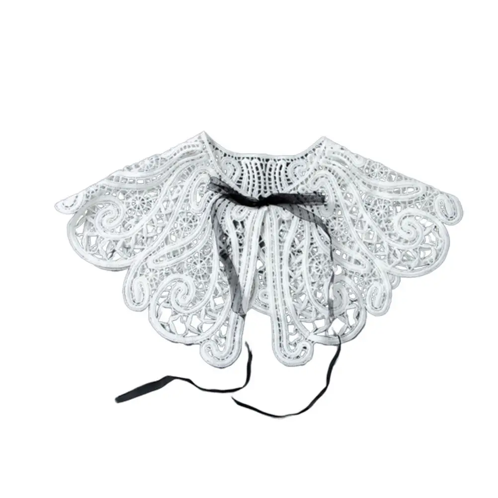 

Элегантный эластичный кружевной воротник-обманка премиум-класса для женщин: универсальный дизайн с ажурными элементами для платьев, свитеров и жакетов