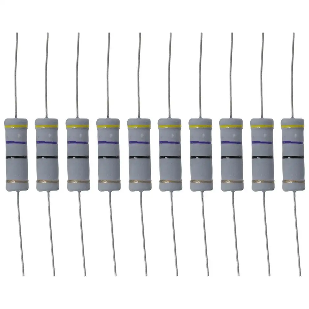 Widely Application 5W 5% Tolerance 47 Ohm Resistor Resistors Lead Flame Proof Metal Oxide Film DIY Electronic Projects