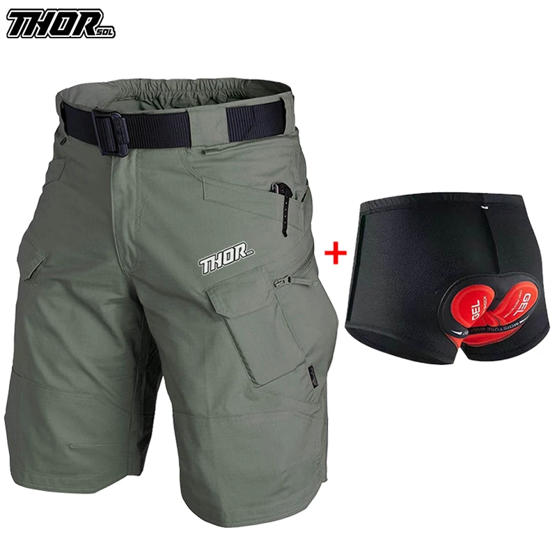 THORSOL Bicycle MTB Men's Short Pants Cycling Shorts Motorcycle Bottoms Mountain Bike Trouser Pantalones Cortos Ciclismo Hombre