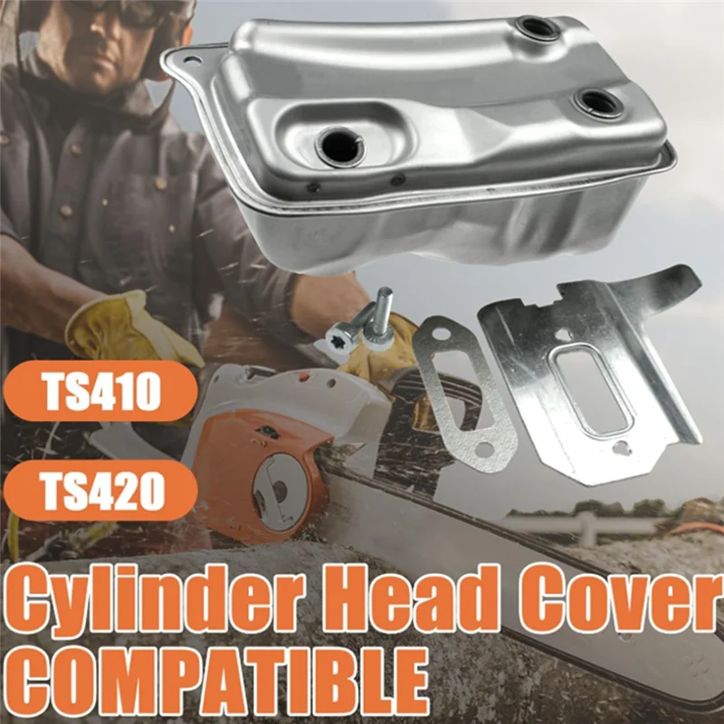 FYBL-Muffler Exhaust Fits For STIHL TS410 TS420 TS410 420 4238 140 0611 Noise Reduction Muffler Gasket Coolig Plate Kits