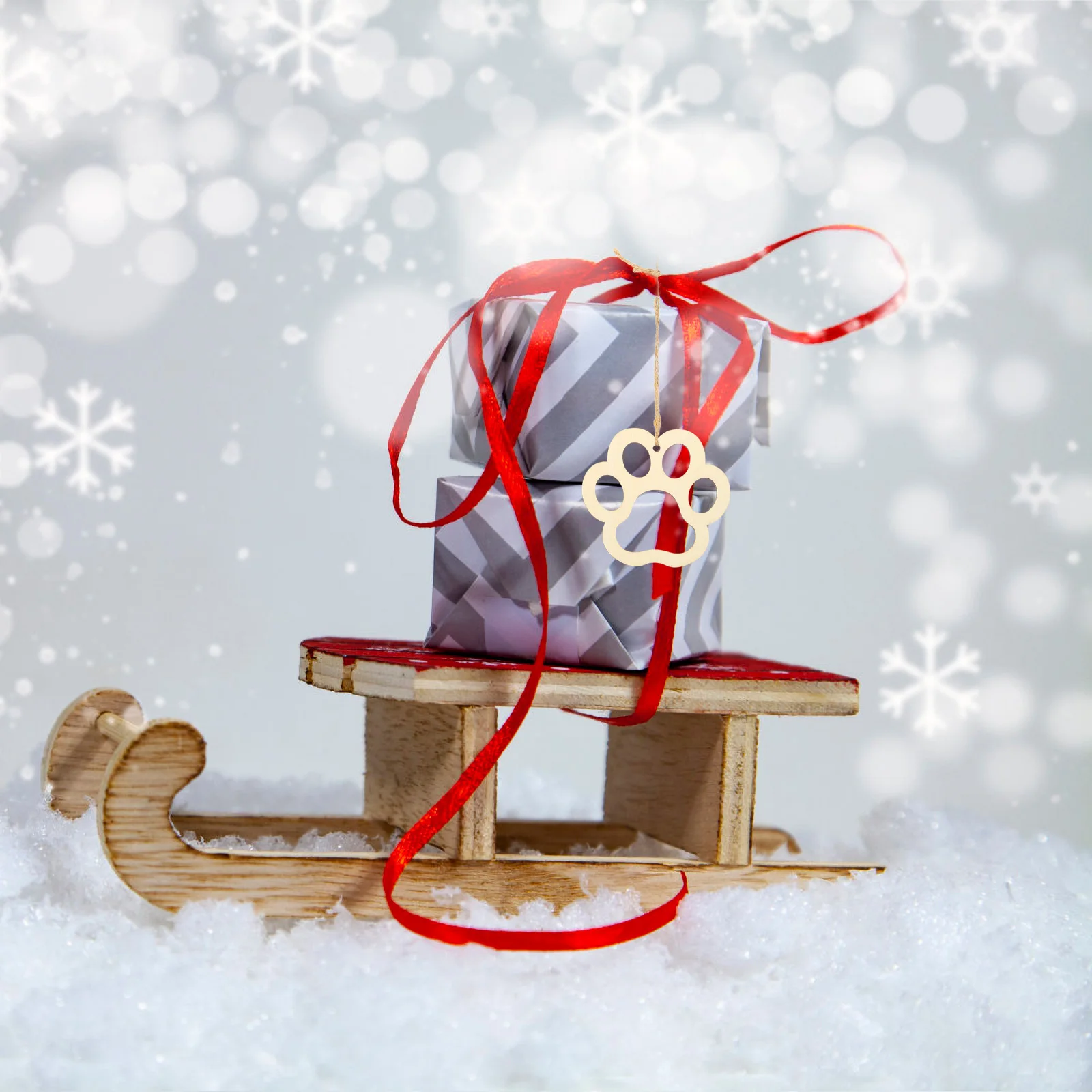 

1Set Love Heart Dog Bone Wooden Cutouts Premium Wood DIY Tags for Holiday Party Decorations Creative Painting Craft Gift Labels