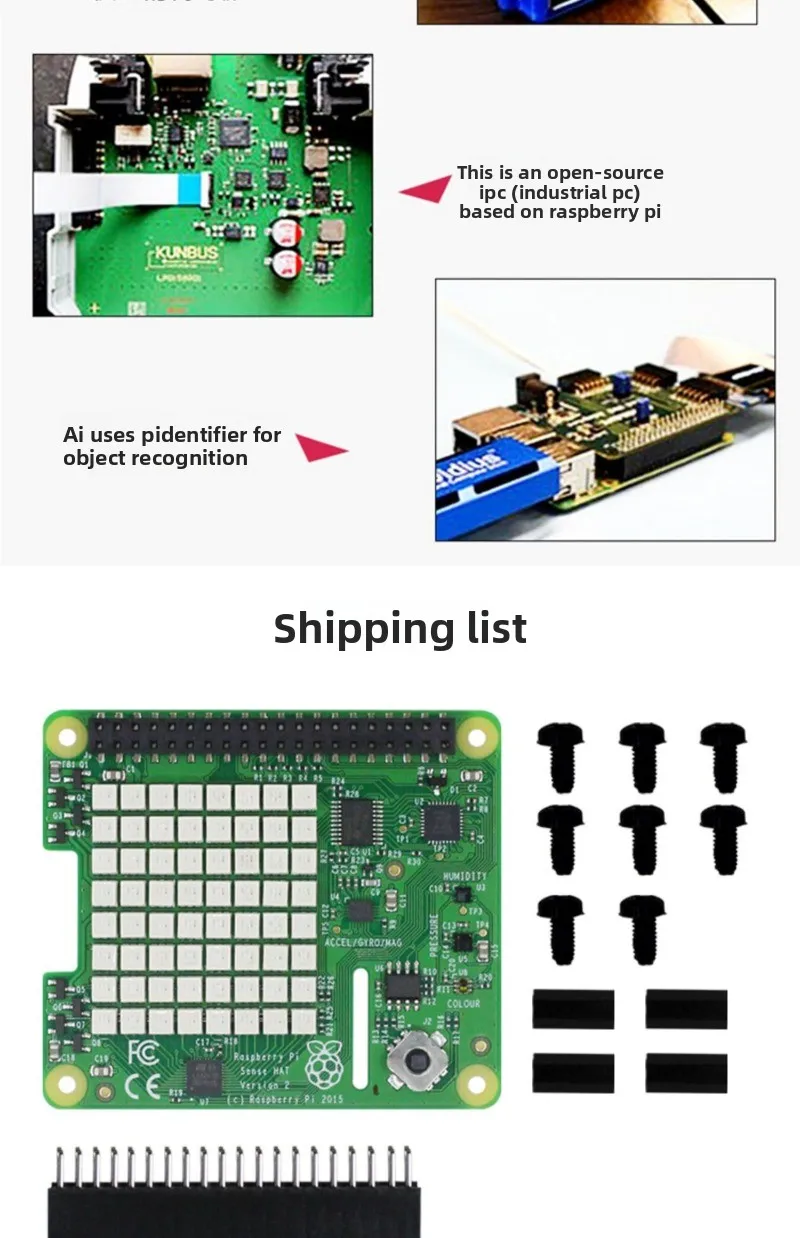 Compatible with the 4th generation Astro Sense HAT expansion board for accelerometers zero/3B+/4B