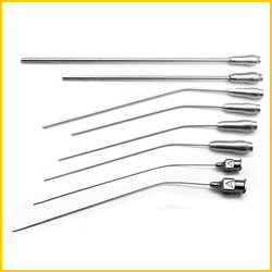 Aspirator Ear Otology Straw Tip Straight Curved Stainless Steel Animal Pet White Rat Surgery Experimental Equipment Supplies