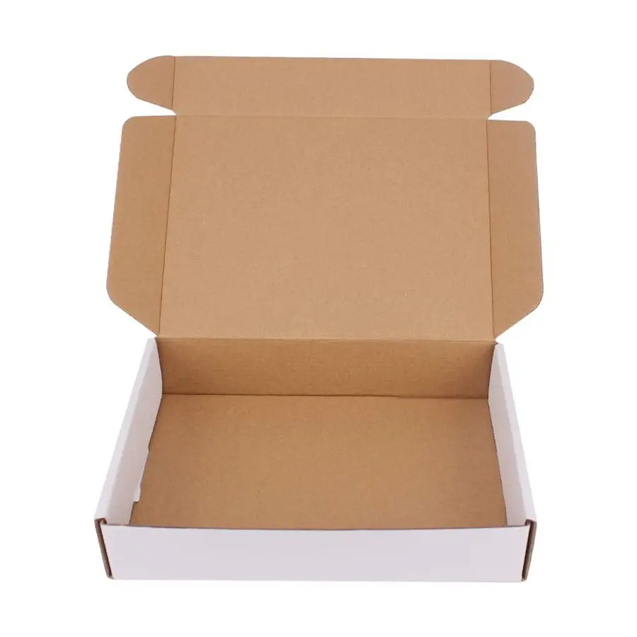 

Pack 11x8.75x2 Inch Corrugated Box Mailers White Cardboard Shipping Box Corrugated Box Mailer Shipping Box For Mailer, Moving an