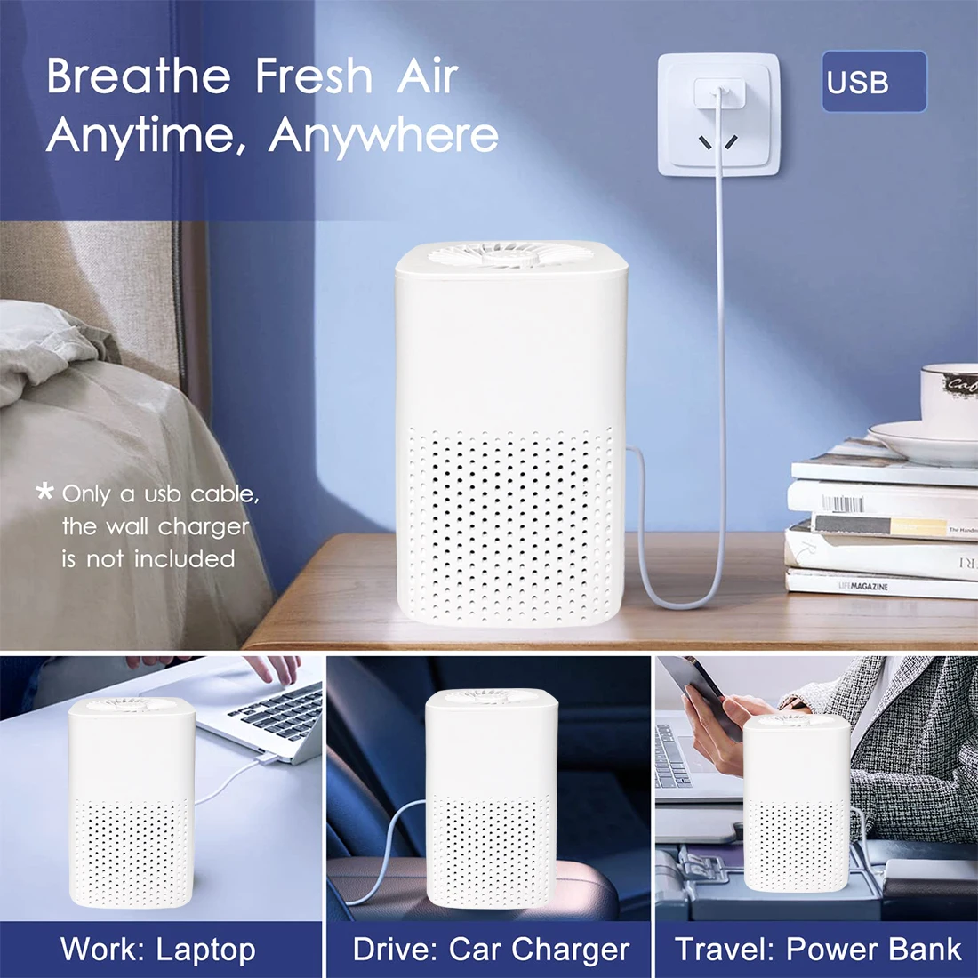 Xiaomi Desktop Air Purifier HEPA Filter PM 2.5 Air Cleaner Remover Second-hand Smoke Odor Formaldehyde for Home  Air Cleaner