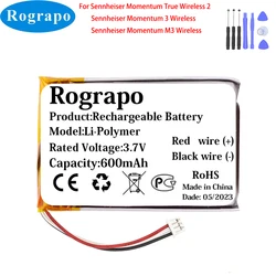 Nuova batteria 3.7V 600mAh per Sennheiser Momentum 3 Wireless / M3 Wireless / Momentum True Wireless 2