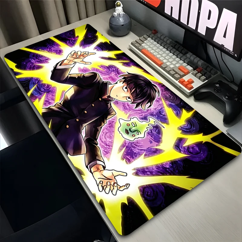 E-sports Mouse Pad Colorful Anime Extended Desk Mat Mob Psycho 100 Large Gamer Pad PC Computer Mouse Pad Gaming Non Slip Carpet