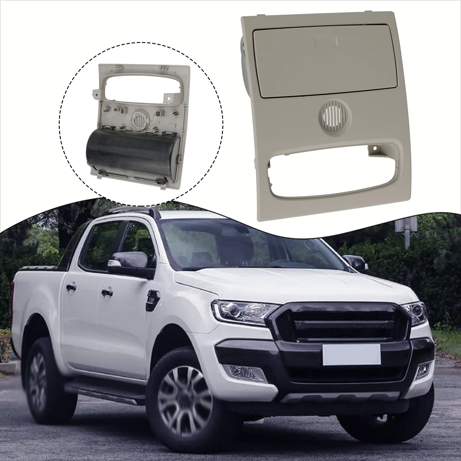 Car Overhead Console Roof Cover CN15-A519A58-AA CN1Z-58519A70-DA For Ford For Mazda For Bt50 Car Top Light Glasses Box Cover