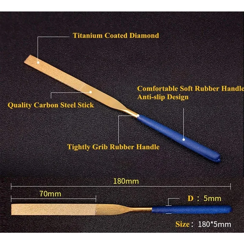 Diamond Needle File For Sharpening Metal Sanding Polishing Alloy Tools for Jeweler Diamond Carving Glass Stone Crafts Hand Tool