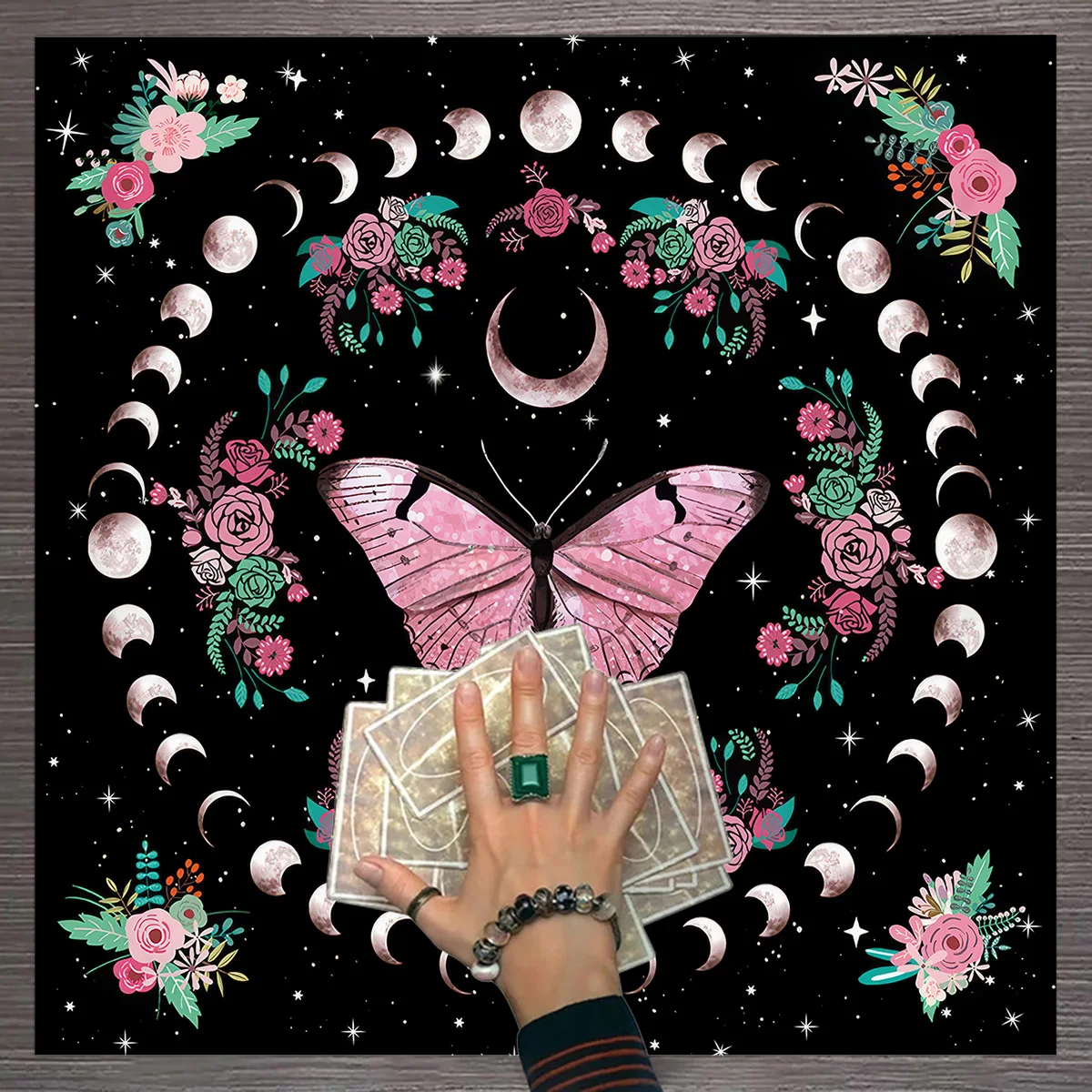Tarot Clothes for Table Tarot Cloth Velvet Suede Tablecloth Altar Cloth Witchcraft Astrology Oracle Divination Home Decor 128