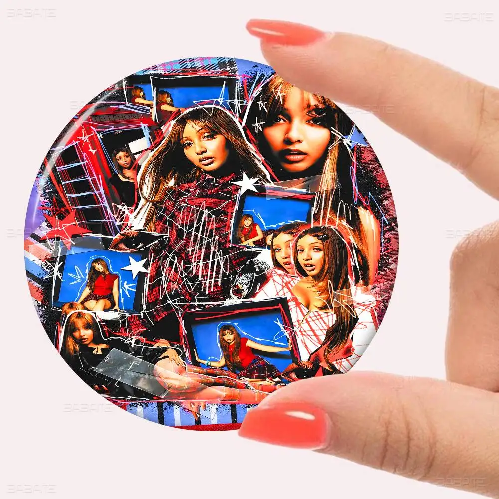 PinkPantheress المغني صور دبابيس الإبداعية شارة مستديرة الهدايا دبابيس 32/44/58 مللي متر