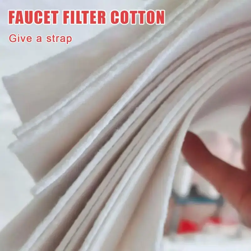 Faucet Filter 50Pcs Cotton Anti Splash Removes Sand Water Purification Socks T Strap Rust Removal
