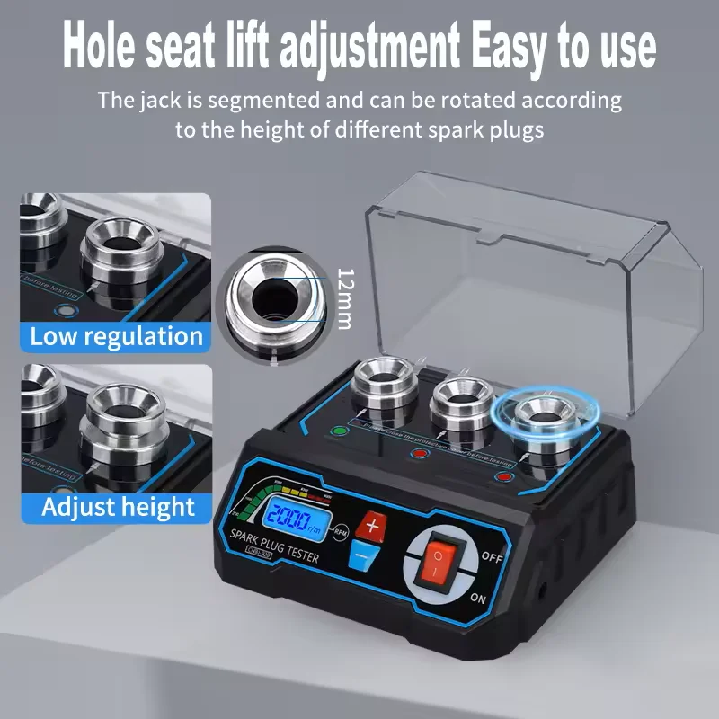 

5-Hole Spark Plug Flashover Analyzer Auto Scanner 220V Car Spark Plug Tester Ignition Testers Automotive Diagnostic Tool