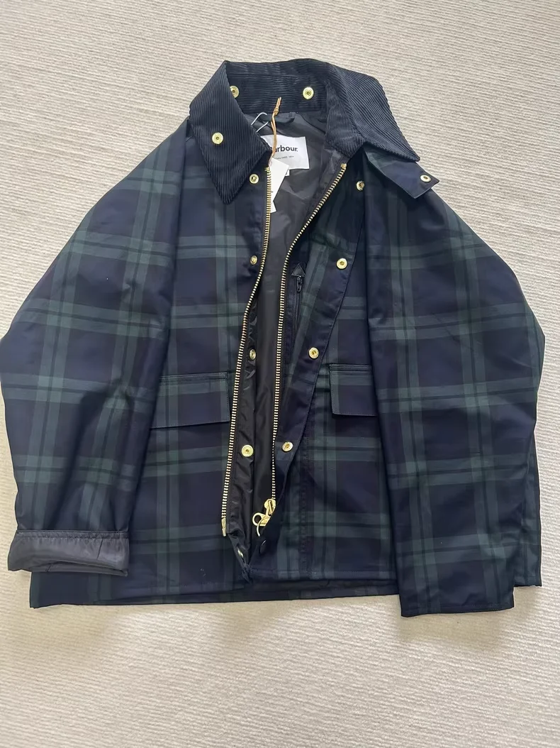 

B@r Green Plaid Jacket