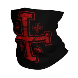 Templar Knight Medieval Warrior Symbol Neck Gaiter Men Women UV Protection Winter Jerusalem Cross Seal Bandana Scarf for Cycling
