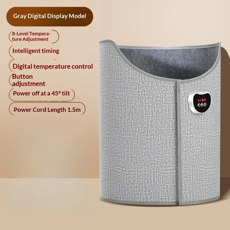 

Электрическая грелка для ног с 8 настройками температуры, цифровой дисплей, таймер, защита от перегрева для офиса, дома, спальни, зимнее тепло