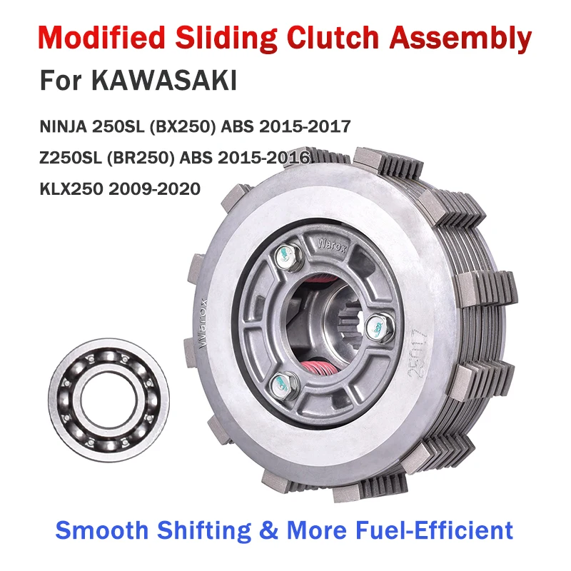 Modified Sliding Clutch Assembly For KAWASAKI KLX250 KLX 250 2009-2020 NINJA 250SL BX250 ABS 2015-2017 Z250SL BR250 BX BR 250 SL