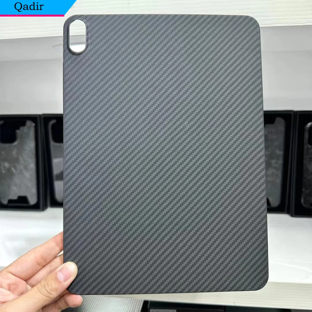 

QADIR Carbon fiber Case for iPad mini6/10/11/12.9inch light thin matte Anti-fall Back Cover for Air4Air5