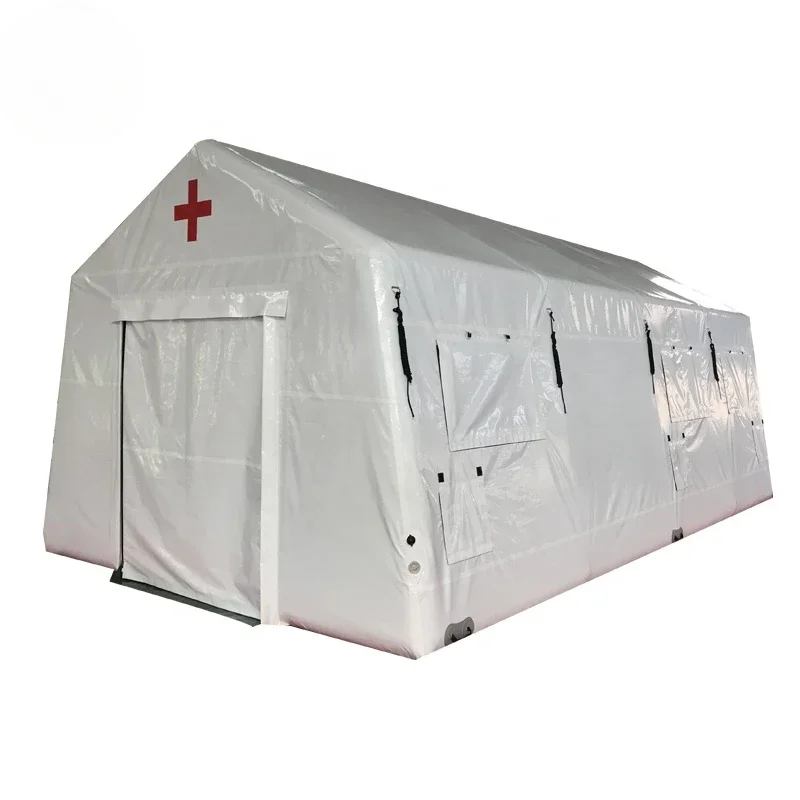 Wholesale Easy Set Up Airbeam Inflatable  Disaster Relief Medical Sanitary Emergency White First Aid Hospital Fire  Tents