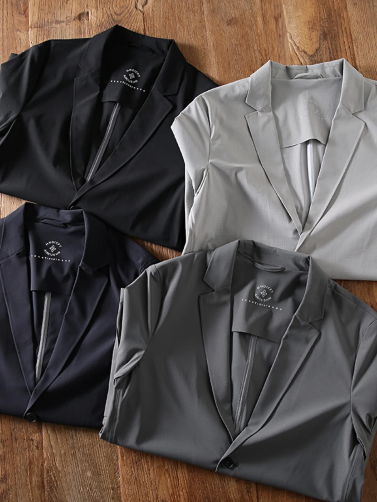 

Мужской повседневный тонкий пиджак серии Z для весны, лета и осени, с защитой от сминания, эластичный, для активного отдыха, модный городской стиль