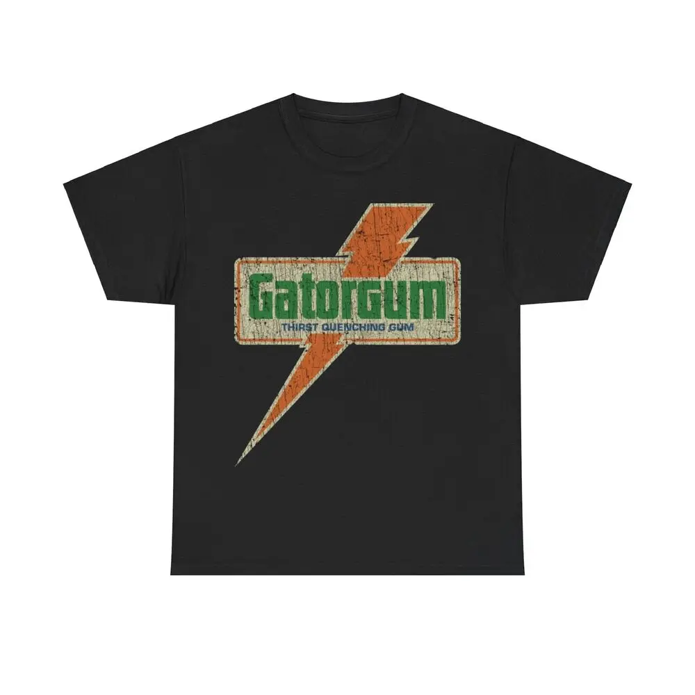 Gatorgum Thirst Quencher 1970 Distressed Print T-shirt  Cotton Luxury brand vintage oversized