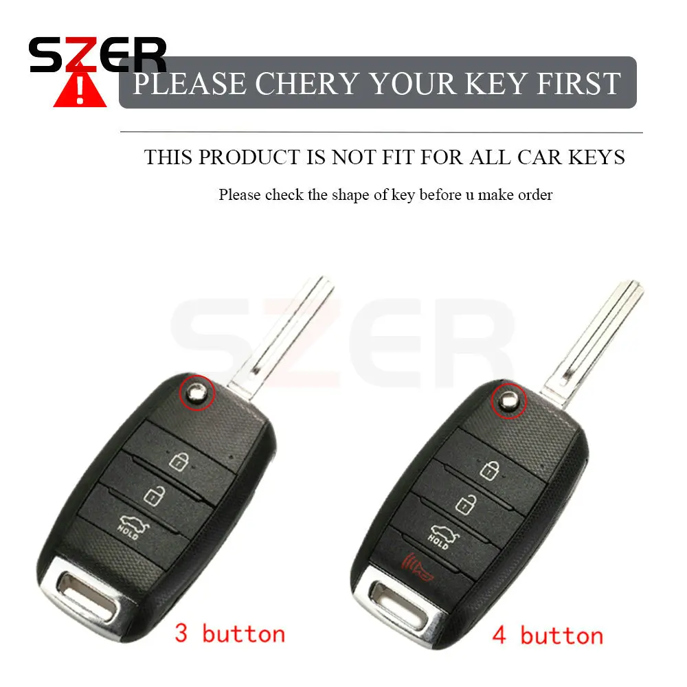 3 4 Buttons TPU Car Flip Key Case Cover Shell For KIA Rio 3 Ceed Cerato K2 K3 K4 Sportage Picanto Optima Sorento Forte Stinger
