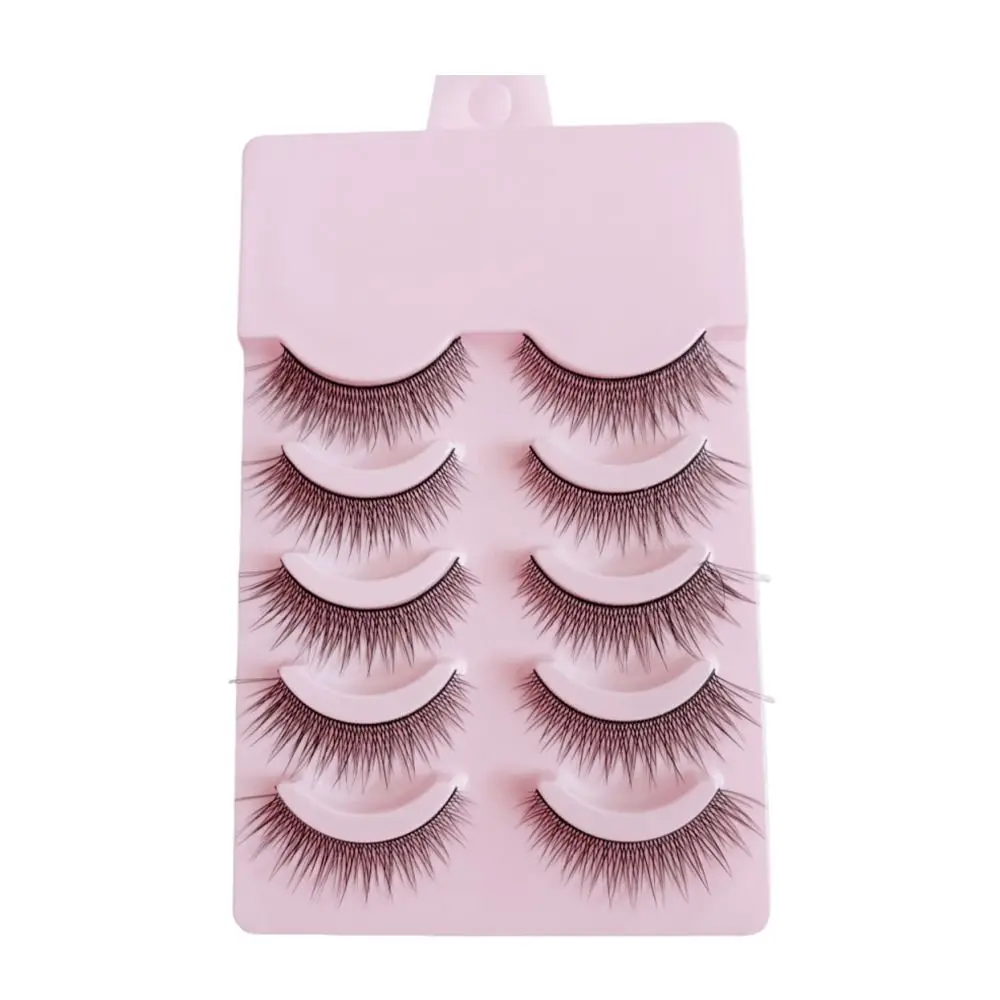 5/10 Pairs Soft 3D Mink Lashes Dramatic Fluffy False Eyelash Extension Natural Look Russian Curly Wispy Fake Cilios Makeup
