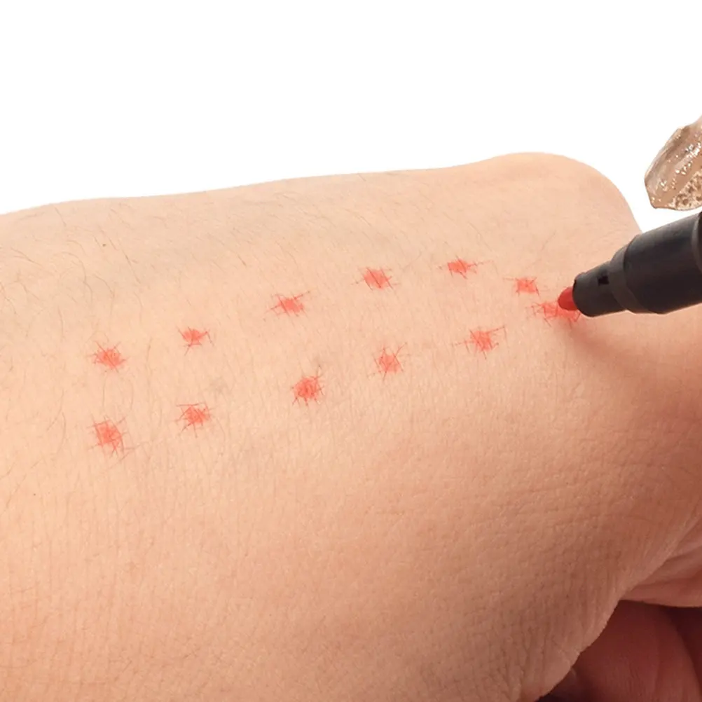 

10Pcs Waterproof Tattooing Pen for Eyebrow Lip Nipple Pigmentation Marking Surgical Skin Positioning Salon Professional Makeup