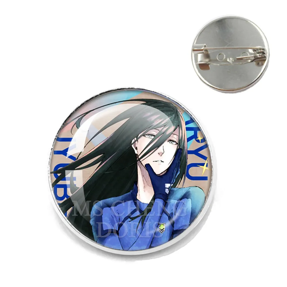 BLUE LOCK  Bachira Meguru Chigiri Hyoma Seishiro Nagi Glass Dome Brooch Badge Accessories Backpack Jewelry Gift Fans