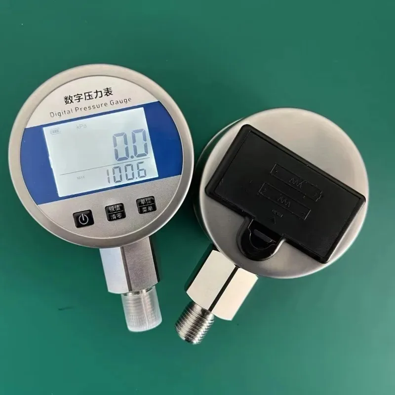 Stainless steel 80mm digital hydraulic water vacuum pressure gauge