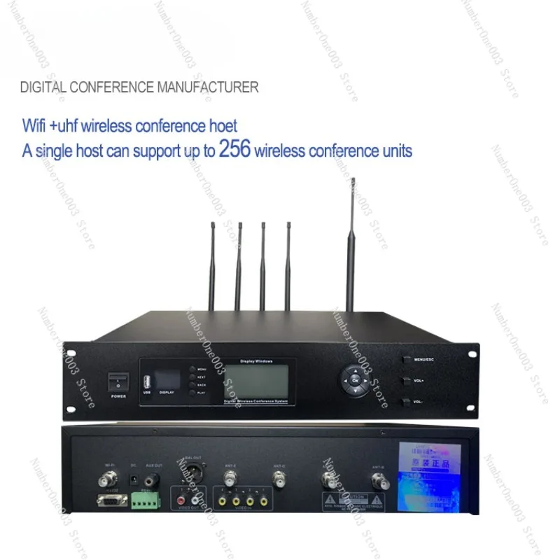 Wireless Microphone, Audio Digital Conference System, UHF, Wi-Fi, High End, Professional Conference System