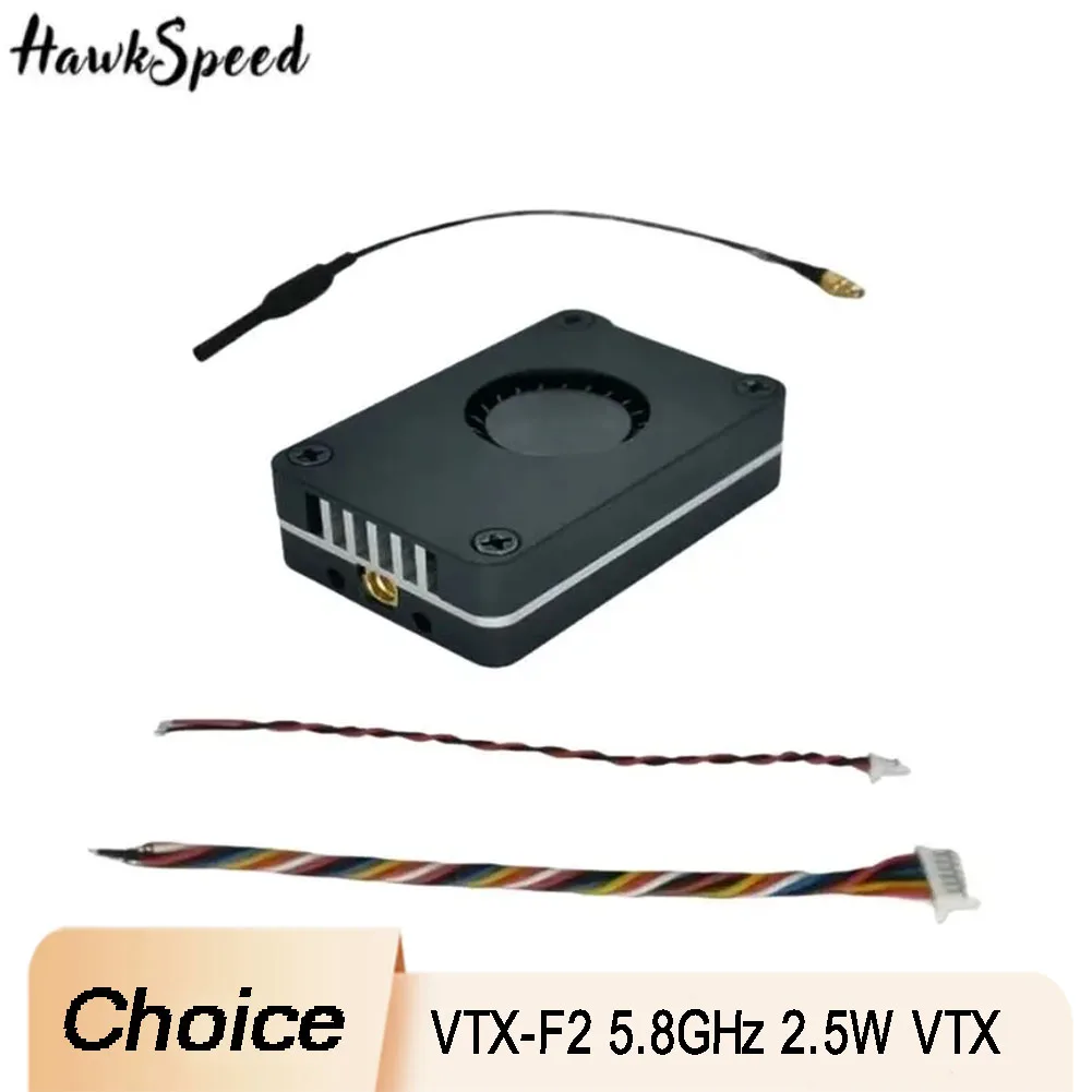 

Matek VTX-F2 5,8 ГГц VTX — высокая мощность 2,5 Вт, 48 каналов, корпус с ЧПУ + вентилятор, 7–36 В для RC FPV дальнего действия