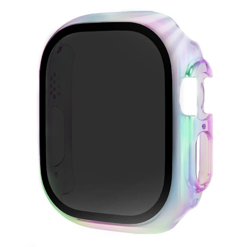 유리+커버 애플워치 케이스 46mm 44mm 40mm 41mm 45mm 49mm 42mm 스크린 보호필름 iWatch 시리즈 울트라 9 8 7 6 SE 5 10 42/46mm