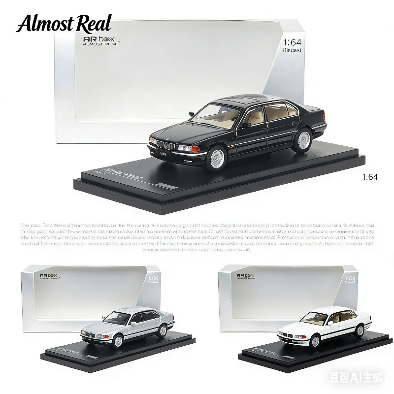 

Almost Real 1:64 BMW 750iL E38 Cast Alloy Car Model, Boys' Holiday Gift Toy, Adult Collection Decoration Piece.
