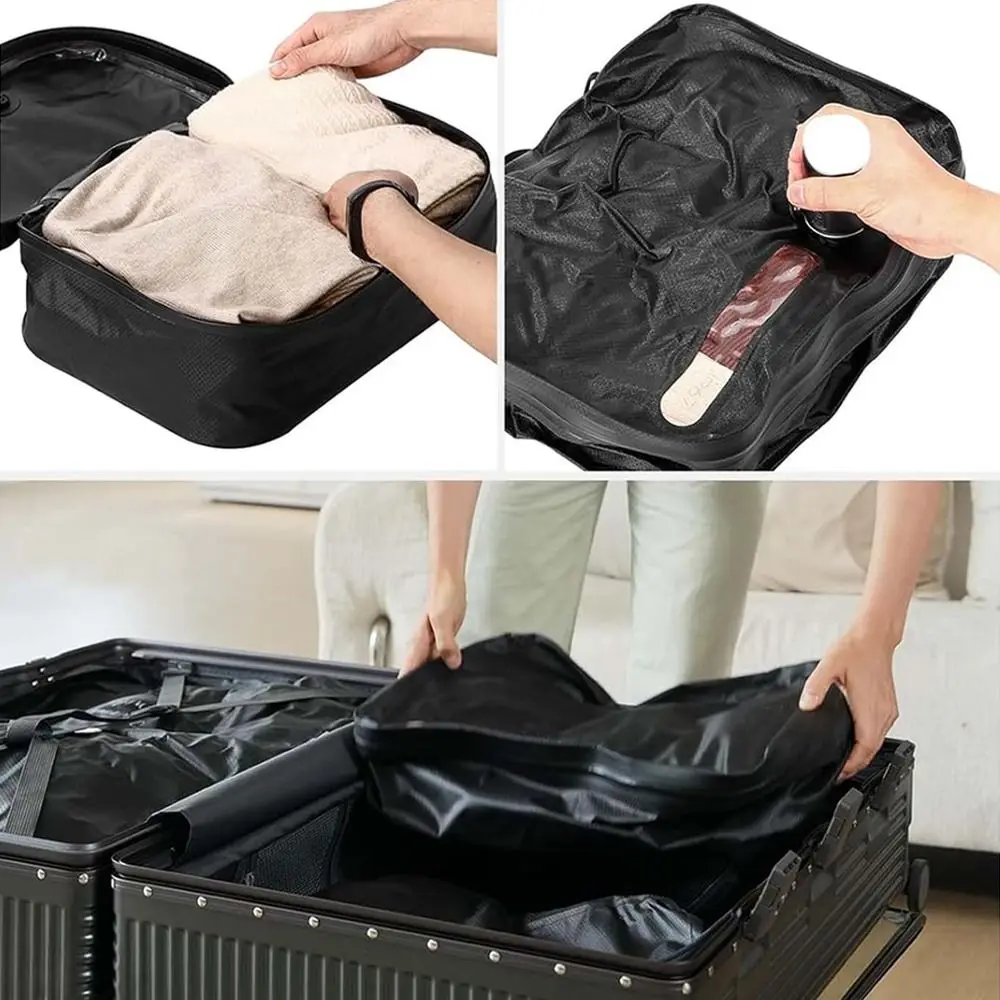 Reusable Vacuum Bags for Travel Folding Waterproof Vacuum Compression Bag Dustproof Space Saver Travel Compression Bag