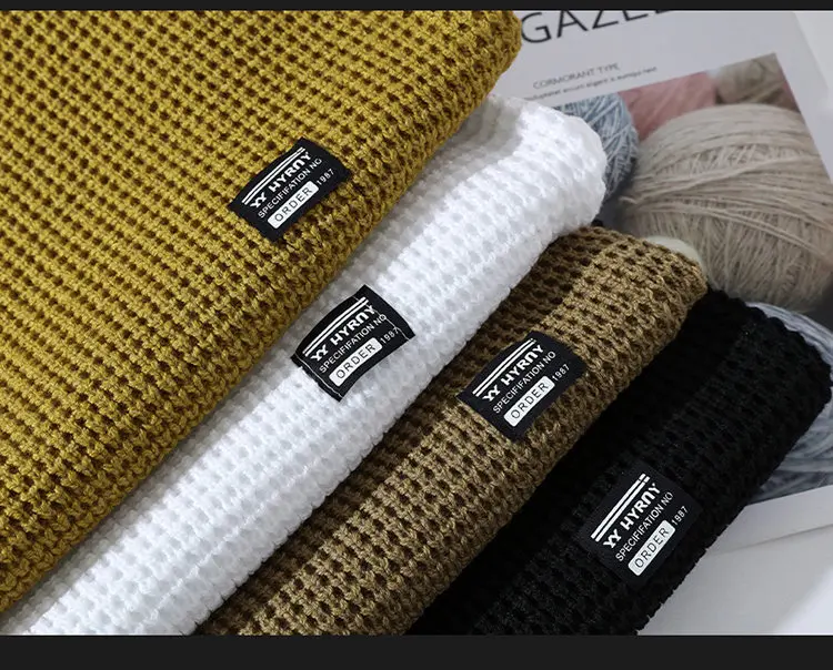 2026 Autumn Winter Men Pullovers Sweaters Knitted Top Round Neck Coarse Needle Full Sleeve Sweaters Solid Casual Loose Pullovers