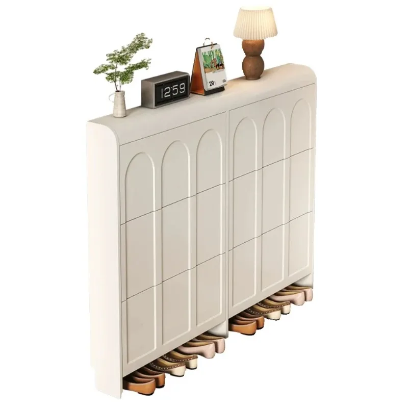 # Narrow Space Saving Shelf Shoe Rack Organizer Nordic Living Room Side Shoe Cabinets Entryway Hallway Modern Home Accessories