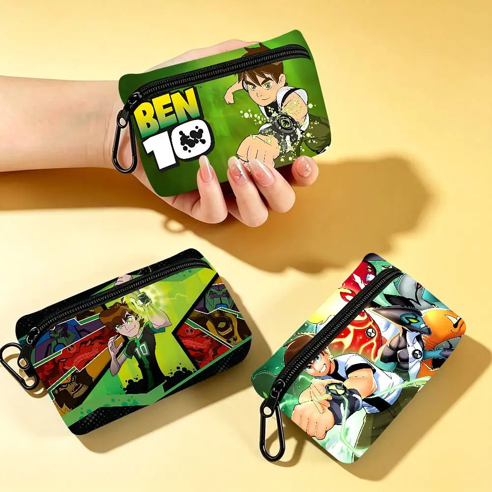 Anime Ben 10 Coin Purses Cute Wallet Women Leisure Zipper Coin Pouch Lady Cases Giirls