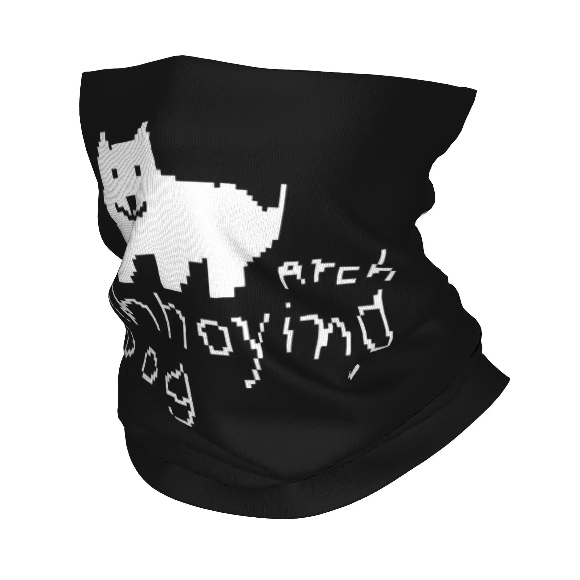 Undertale Annoying Dog Video Game Cute Bandana Neck Gaiter Printed Face Scarf Warm Balaclava Cycling Unisex Adult Washable