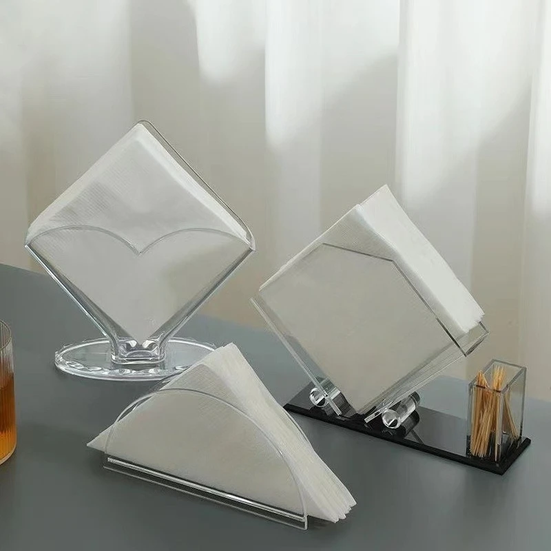 Acryl-Taschentuchhalter, vertikal, transparent, kommerzieller Taschentuchspender, Serviettenhalter für Restaurant und Hotel