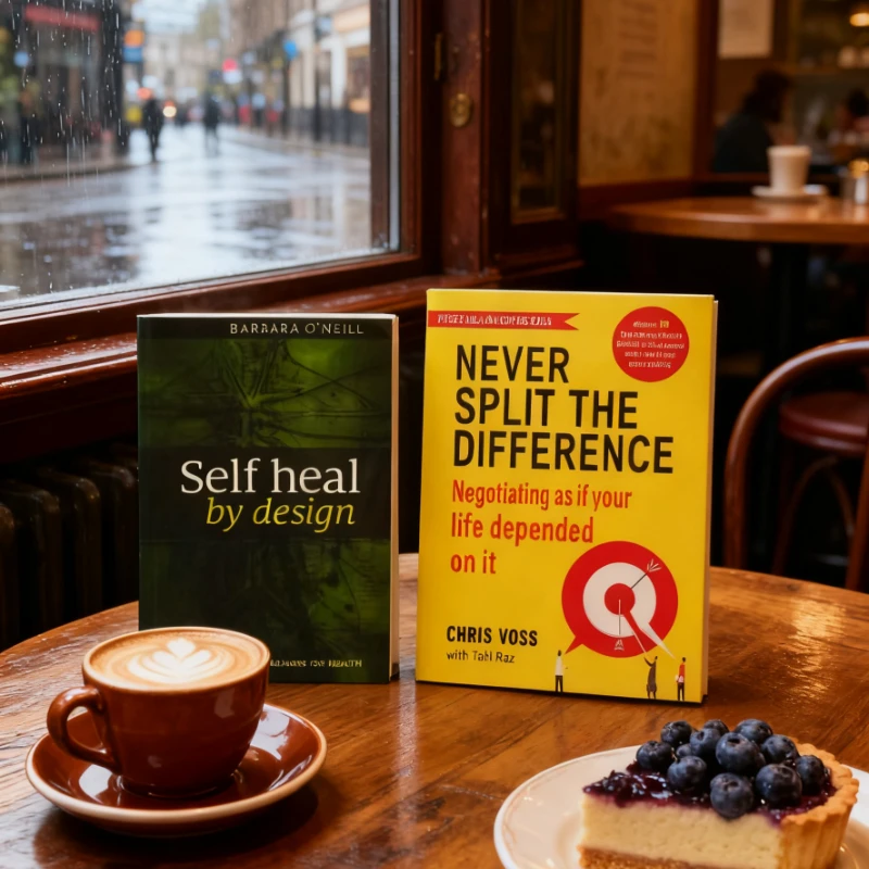 

《Never Split the Difference》+《Self heal by design》Master Lifes Dialogues Heal Your Self Two Arts of Human Influence Good book