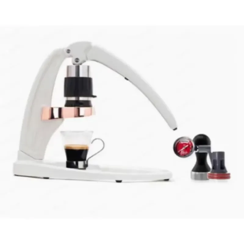 Manual Espresso Machine Portable Hand Press Coffee Maker Stainless Steel Home Barista Travel Compact Non Electric