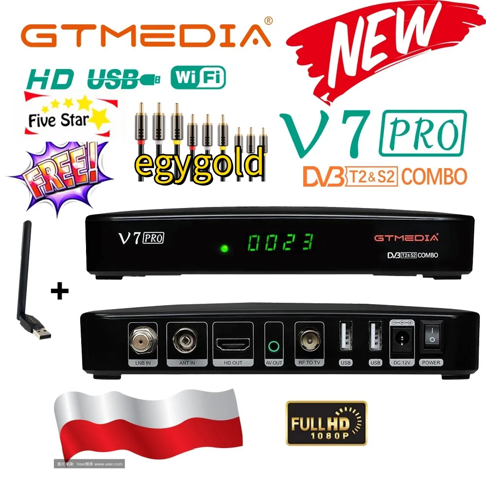 Gtmedia V9 Prime Full Hd Satellite Receiver Dvb-S2 Tv Decoder+Usb Wifi Upgrade Byv7S2X V7S Hd Clines Tv Receiver Sat Tv Box