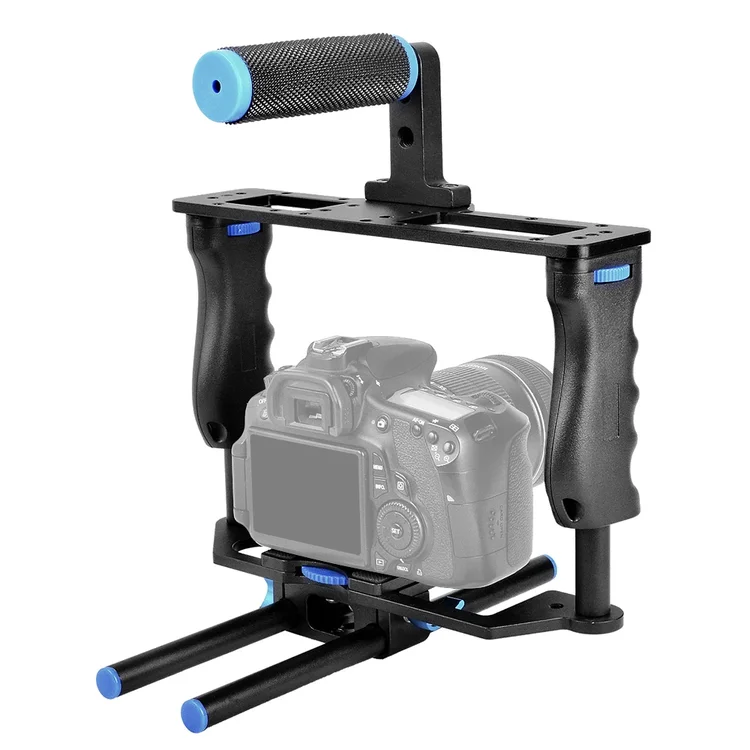 

YELANGU C2 Universal Camera Rig For Fujifilm DSLR Camera With Grip Handle Cold Shoe Camera Cage