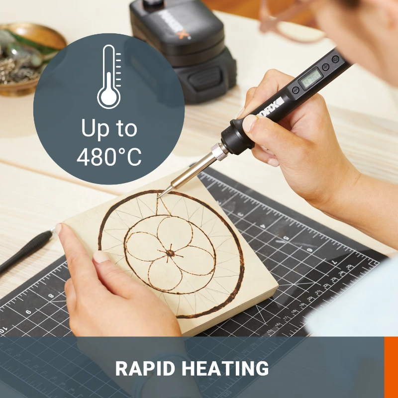 Youpin Worx ไฟฟ้าเครื่องเชื่อมเหล็ก MakerX ไม้และโลหะ Crafter WX744.9 Bare เครื่อง Universal WORX 20V แบตเตอรี่