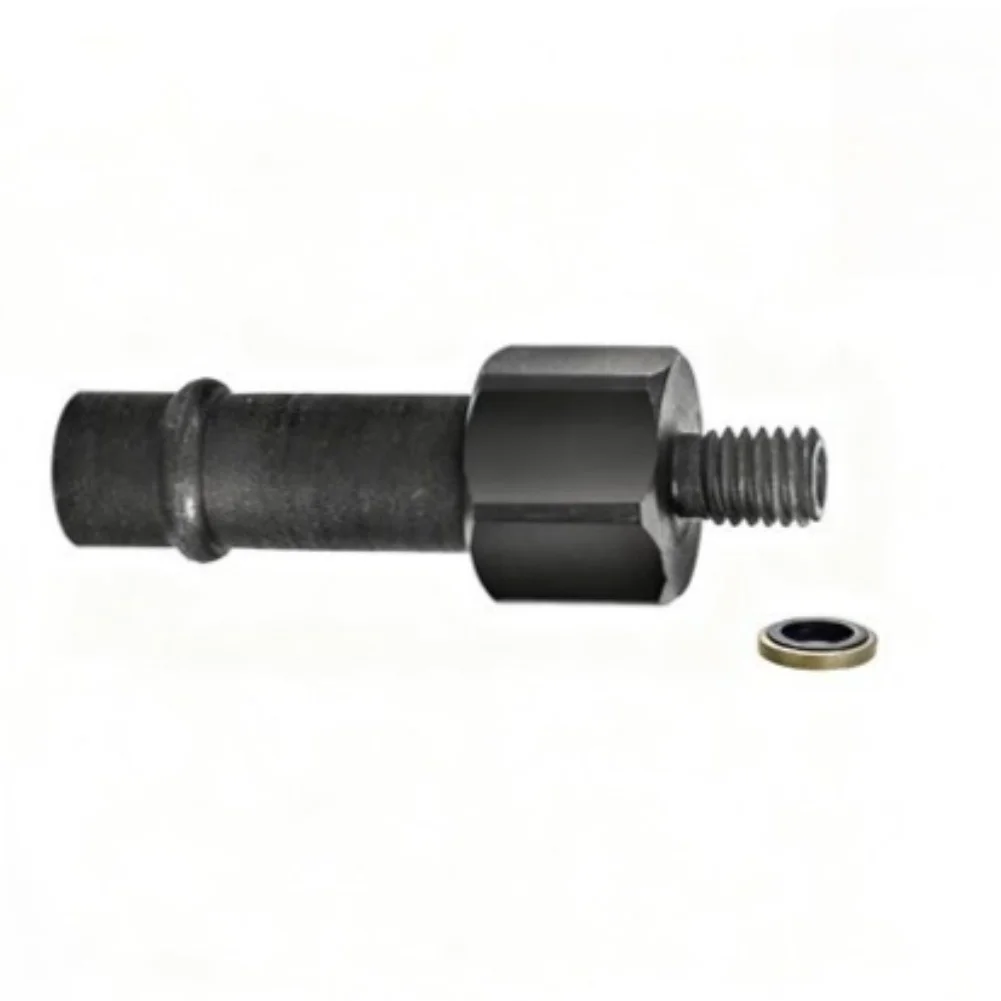 Transmission Oil Filler Adapter Black Steel Leak For Proof Screw In Tool For Durable Fluid Injection Easy Install Hand Tool
