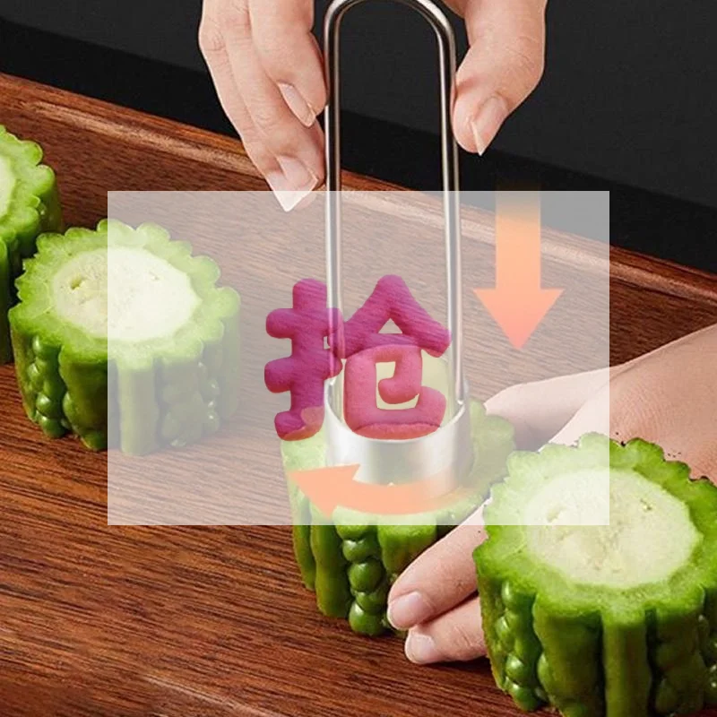 Stainless Steel Corers Portable Core Remover Fruit and Vegetable Core Extractor Kitchen Tools for Pitting Chili Peppers Melons