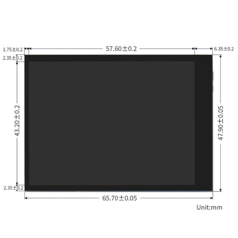 Placa expansión para RPi Compute Module 4, pantalla táctil capacitiva 2 pulgadas, LCD 2 pulgadas, para CM4, 4 puertos USB 2,0